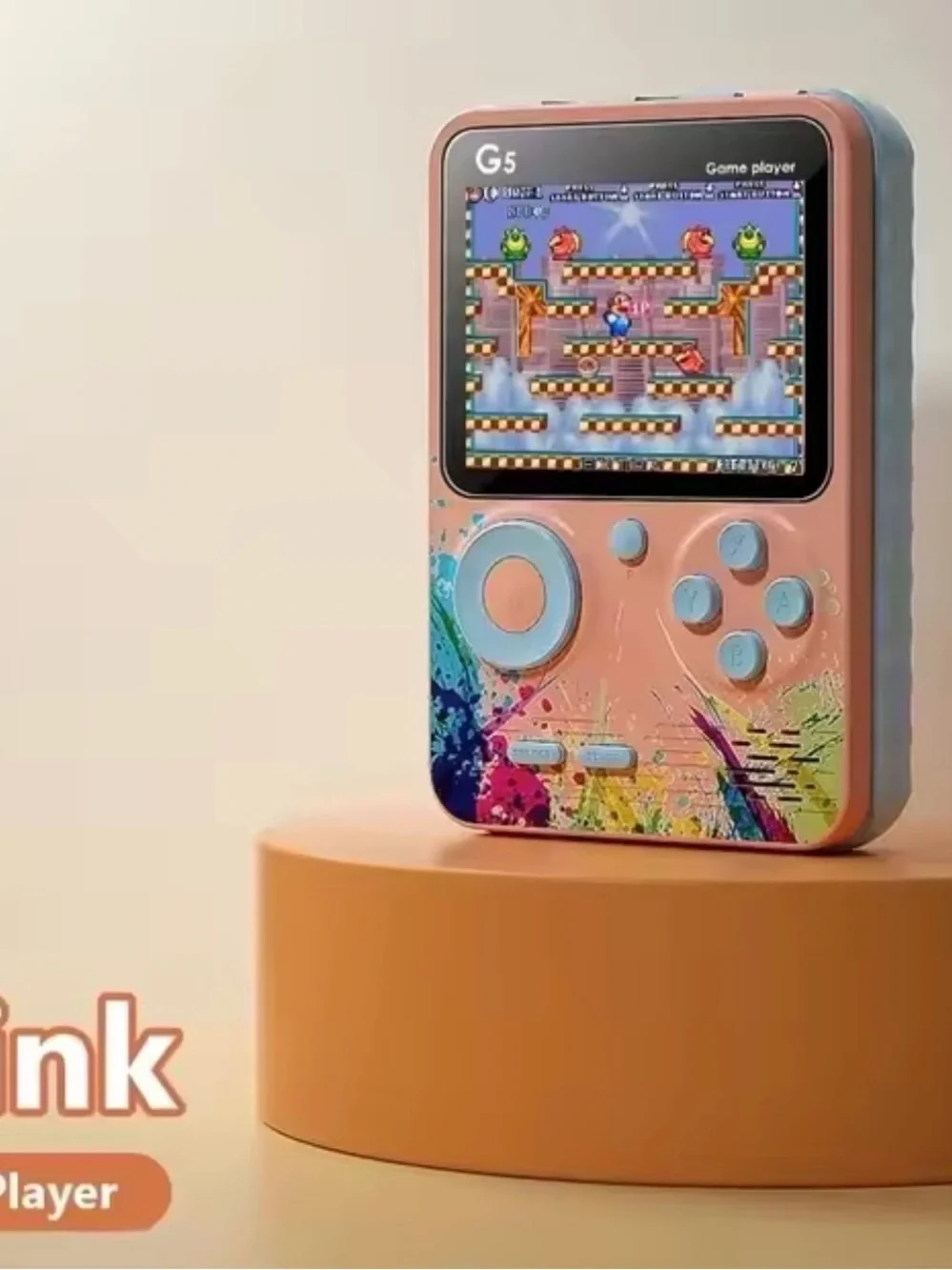 New G5 Handheld Console With 500 Classic Retro Games 3.0Inch Screen rechargeable